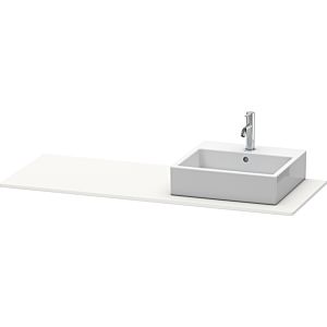 Duravit XSquare console XS060GR3636 140x55cm, with 2000 cutout, right, white satin finish