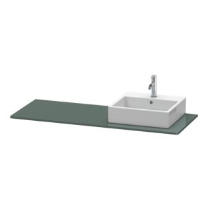 Duravit console XSquare XS060GR3838 140x55cm, avec découpe 2000 , droite, Dolomiti Grey brillant