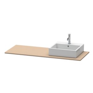 Duravit XSquare console XS060GR7575 140x55cm, with 2000 cutout, right, Linen