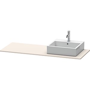 Duravit XSquare Konsole XS060GR9191 140x55cm, mit 1 Ausschnitt, rechts, Taupe