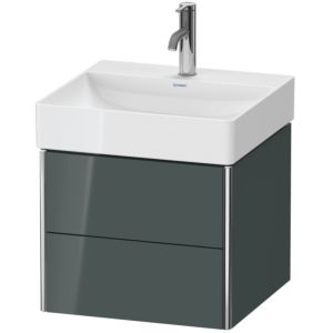 Duravit XSquare Waschtisch-Unterschrank XS416003838 48,4x39,7x46cm, 2 Schubkästen, Dolomiti Grey hochglanz
