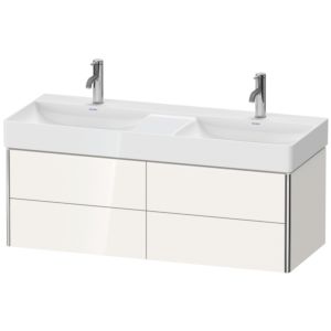 Duravit XSquare Waschtisch-Unterschrank XS416402222 118,4x39,7x46cm, 4 Schubkästen, weiß hochglanz