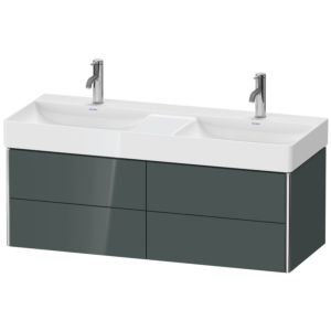 Duravit XSquare Duravit XS416403838 118,4x39,7x46cm, 4 tiroirs, Dolomiti Grey brillant