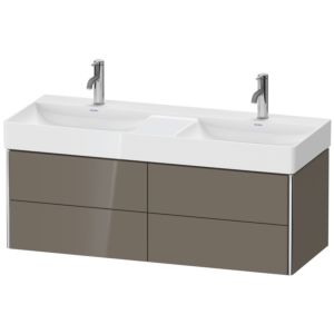 Duravit XSquare Waschtisch-Unterschrank XS416408989 118,4x39,7x46cm, 4 Schubkästen, Flannel Grey hochglanz