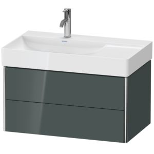 Duravit XSquare Duravit XS416803838 78,4x39,7x46cm, 2 tiroirs, Dolomiti Grey brillant