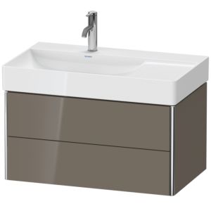 Duravit XSquare Duravit XS416808989 78,4x39,7x46cm, 2 tiroirs, gris flanelle brillant