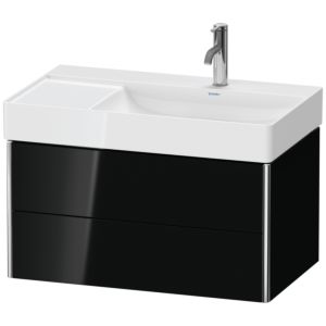 Duravit XSquare Duravit XS416904040 78,4x39,7x46cm, 2 tiroirs, noir brillant