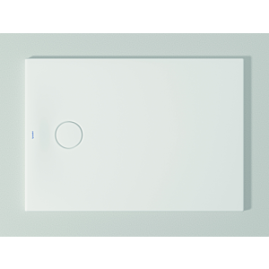 Duravit Receveur de douche rectangulaire Tempano 720193000000001 100 x 70 x 4 cm, au ras du sol, antidérapant, blanc