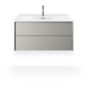 Duravit XViu Waschtisch-Unterschrank XV41340B191 81 x 55,7 x 48 cm, taupe matt, 2 Schubkästen, champagner matt