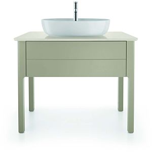 Duravit Luv meuble sous-vasque LU956406060 93,8x57 74,3cm, 2000 coulissant, debout, Taupe Seidenmatt
