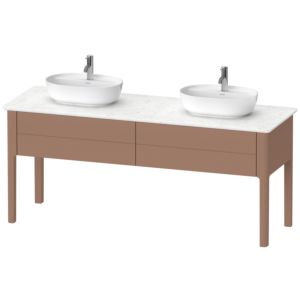 Luv Duravit vasque LU9562B5454 173,3x57x74,3cm, 2 coulissants, debout, satiné amande