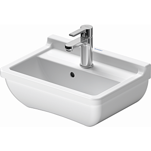 Duravit Starck 3 Handwaschbecken 07504500001 45 x 32 cm, weiss, wondergliss, 1 Hahnloch