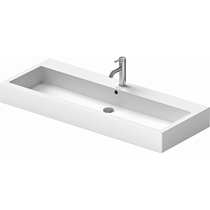 Duravit Vero Waschtisch 0454120027 1 Hahnloch, weiss, wondergliss, geschliffen