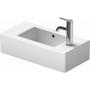 Duravit Handwaschbecken Vero 50 x 25 cm, weiss mit WonderGliss, Hahnloch rechts