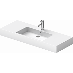 vasque Duravit Vero 125 x 49 cm, blanc, trou pour robinetterie 2000 , pour console en métal