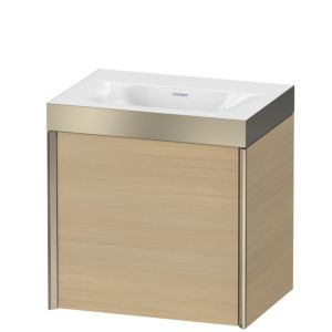 XViu Duravit vasque XV4631NB171P 45x33,3cm, 2000 , droite, sans trou pour robinet, champagne mat, Cadres P, chêne méditerranéen