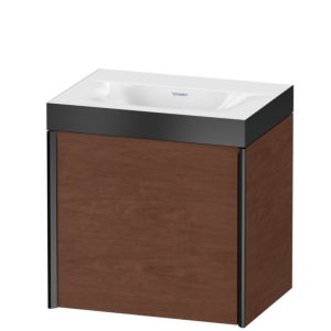 XViu Duravit vasque XV4631NB213P 45x33,3cm, 2000 , droite, sans trou pour robinetterie, noir mat, Cadres P, noyer américain