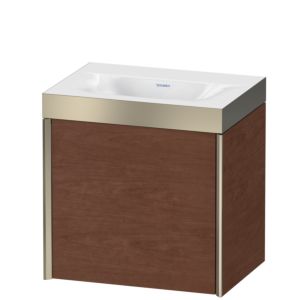XViu Duravit vasque XV4630NB113P 45x33,3cm, 2000 , gauche, sans trou pour robinet, champagne mat, Cadres P, noyer américain