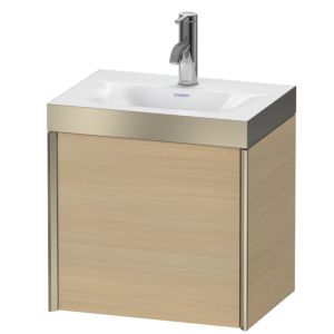 XViu Duravit vasque XV4630OB171P 45x33,3cm, 2000 , gauche, 2000 , champagne mat, Cadres P, chêne méditerranéen
