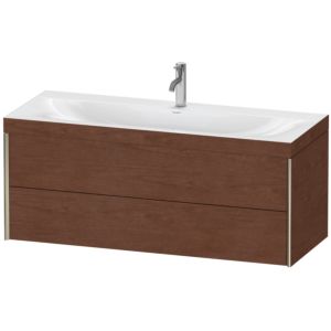 XViu Duravit vasque XV4617OB113C 120x48cm, 2 tiroirs, 2000 , champagne mat, Cadres C, noyer américain