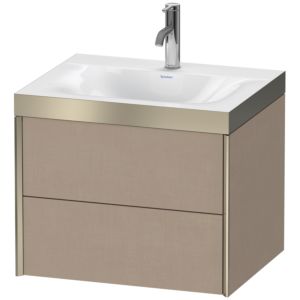 XViu Duravit vasque XV4614OB175P 60x48cm, 2 tiroirs, 2000 , champagne mat, Cadres P, lin