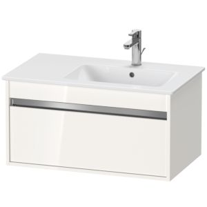 Duravit Ketho Waschtisch-Unterschrank KT641902222 80 x 47,5 cm, weiß hochglanz, 1 Auszug, wandhängend