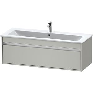 Duravit Ketho Waschtisch-Unterschrank KT642100707 120 x 47,5 cm, betongrau matt, 1 Auszug, wandhängend