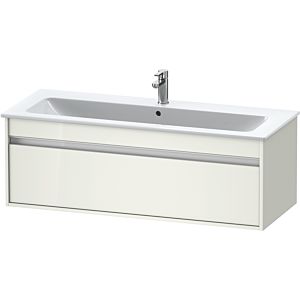 Duravit Ketho vanity unit KT642102222 120 x 47.5 cm, white high gloss, 2000 pull-out, wall-hung