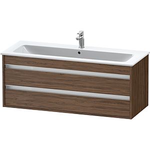 Duravit Ketho vanity unit KT643102121 120 x 47.5 cm, dark walnut, 2 drawers, wall-hung