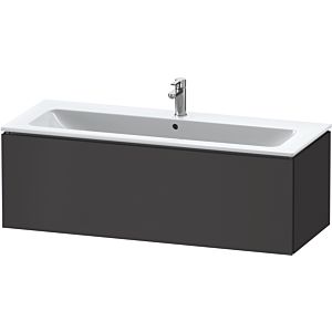 Duravit L-Cube Waschtisch-Unterschrank LC614308080 122 x 48,1 cm, graphit supermatt, 1 Auszug, wandhängend