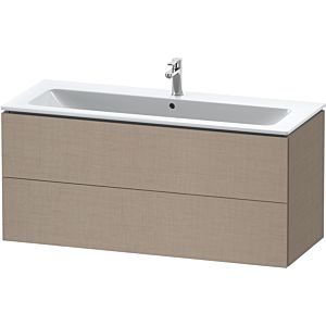 L-Cube Duravit vasque LC624307575 122 x 48, 2000 cm, lin, 2 tiroirs, suspendu