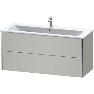 Duravit XSquare Duravit XS417400707 121x56x47.8cm, 2 tiroirs, gris béton mat