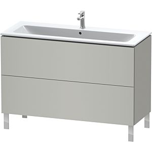 Duravit L-Cube vanity unit LC662800707 122 x 48, 2000 cm, concrete gray matt, 2 pull-outs, standing