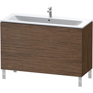 Duravit L-Cube vanity unit LC662802121 122 x 48, 2000 cm, dark walnut, 2 pull-outs, standing