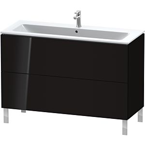 L-Cube Duravit vasque LC662804040 122 x 48, match2 cm, noir brillant, 2 2000