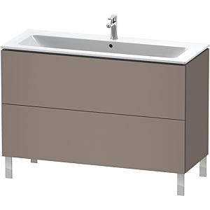 Duravit L-Cube Waschtisch-Unterschrank LC662804343 122 x 48,1 cm, basalt matt, 2 Auszüge, stehend