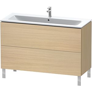 Duravit L-Cube Waschtisch-Unterschrank LC662807171 122 x 48,1 cm, mediterane eiche, 2 Auszüge, stehend