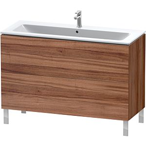 L-Cube Duravit vasque LC662807979 122 x 48, 2000 cm, noyer naturel, 2 coulissants, debout