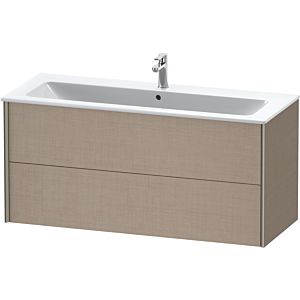 Duravit XViu Waschtisch-Unterschrank XV41280B175 121 x 56 x 48 cm, leinen, 2 Schubkästen, wandhängend, champagner matt