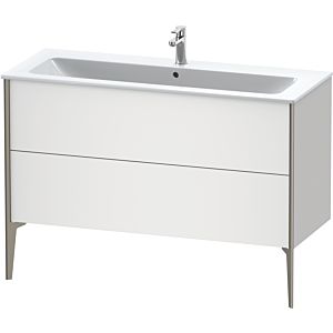 Duravit XViu Waschtisch-Unterschrank XV44840B118 121 x 59,4 x 48 cm, weiß matt, 2 Auszüge, stehend, champagner matt