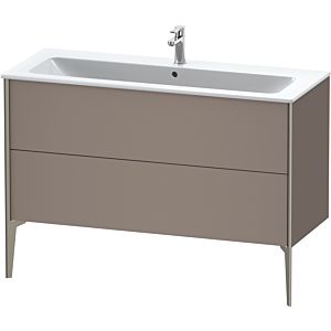 XViu Duravit vasque XV44840B143 121 x 59,4 x 48 cm, basalte mat, 2 coulissants, debout, champagne mat