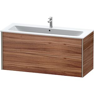 Duravit XViu Waschtisch-Unterschrank XV41280B179 121 x 56 x 48 cm, nussbaum natur, 2 Schubkästen, wandhängend, champagner matt