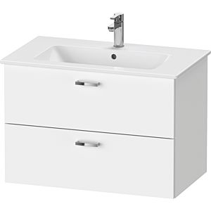 Duravit XBase Waschtisch-Unterschrank XB612101818 80 x 47,5 cm, weiß matt, 2 Schubkästen, wandhängend
