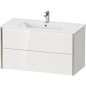 Duravit XViu vanity unit XV41270B235 101 x 56 x 48 cm, terra oak, 2 drawers, wall-hung, matt black