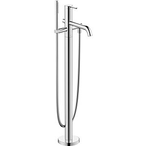 Duravit C.1 Wannen-Einhebelmischer C15250000010 chrom, Bodenmontage, mit Stabbrause und Schlauch