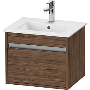 Duravit Ketho Waschtisch-Unterschrank KT640402121 50x41,2x41cm, 1 Auszug, wandhängend, nussbaum dunkel
