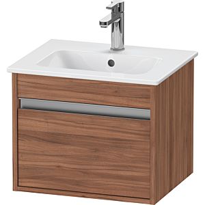 Duravit Ketho Waschtisch-Unterschrank KT640407979 50x41,2x41cm, 1 Auszug, wandhängend, nussbaum natur