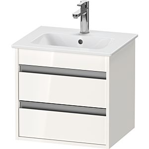 Duravit Ketho Waschtisch-Unterschrank KT644402222 50x41,2x48cm, 2 Schubkästen, wandhängend, weiß hochglanz
