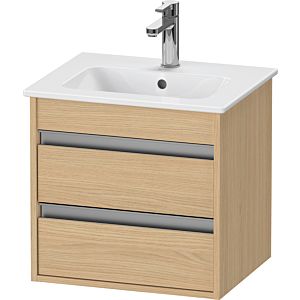 Duravit Ketho Waschtisch-Unterschrank KT644403030 50x41,2x48cm, 2 Schubkästen, wandhängend, Eiche natur