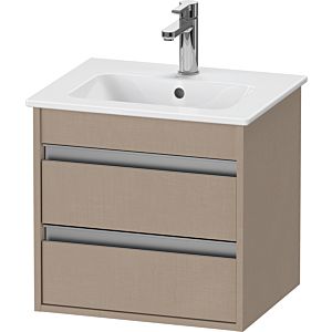 Ketho Duravit vasque KT644407575 50x41,2x48cm, 2 tiroirs, suspendu, lin